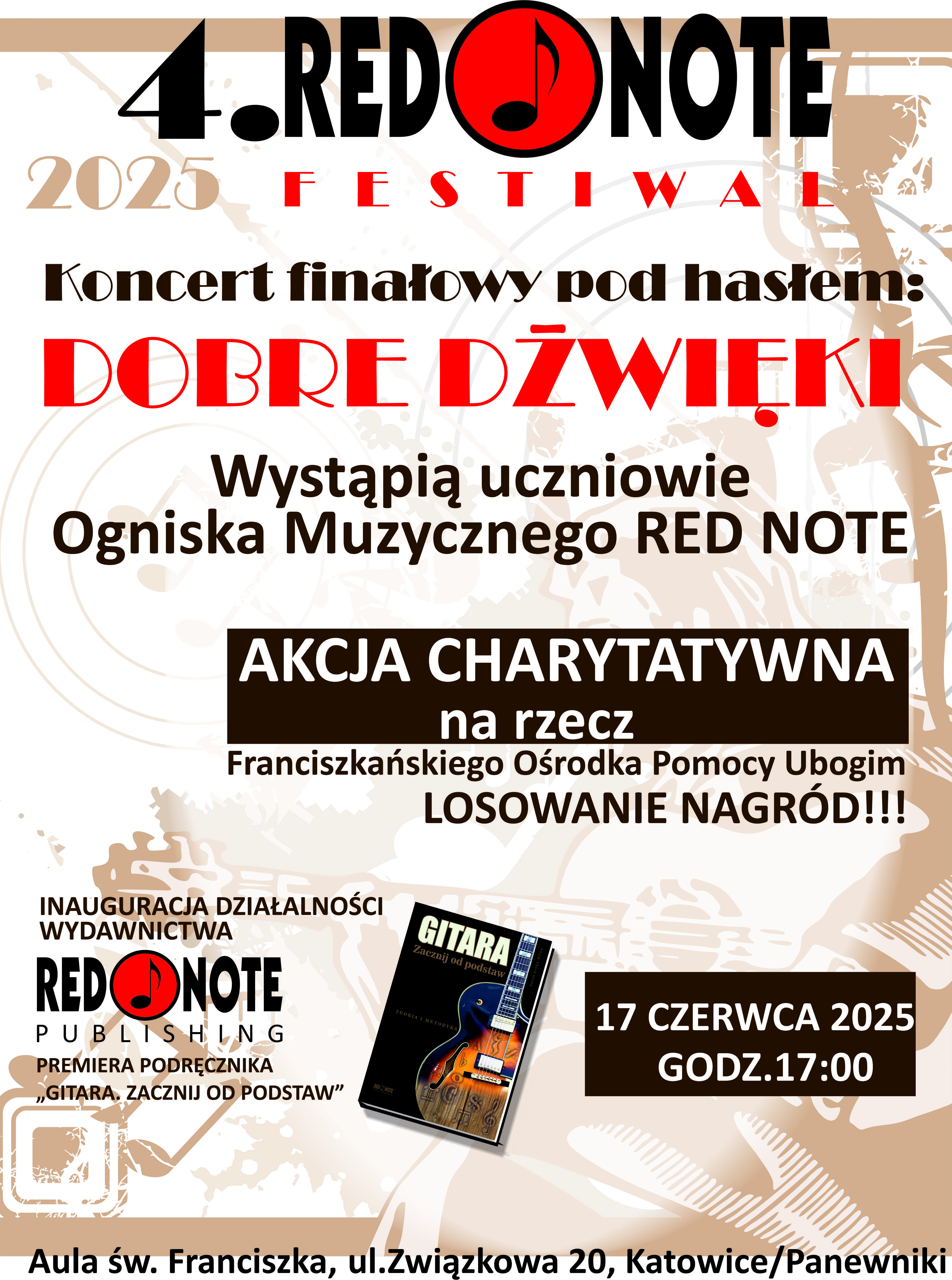 Wyświetl newsa RED NOTE FESTIWAL 2025 - DOBRE DŹWIĘKI Zdjęcie dla newsa RED NOTE FESTIWAL 2025 - DOBRE DŹWIĘKI